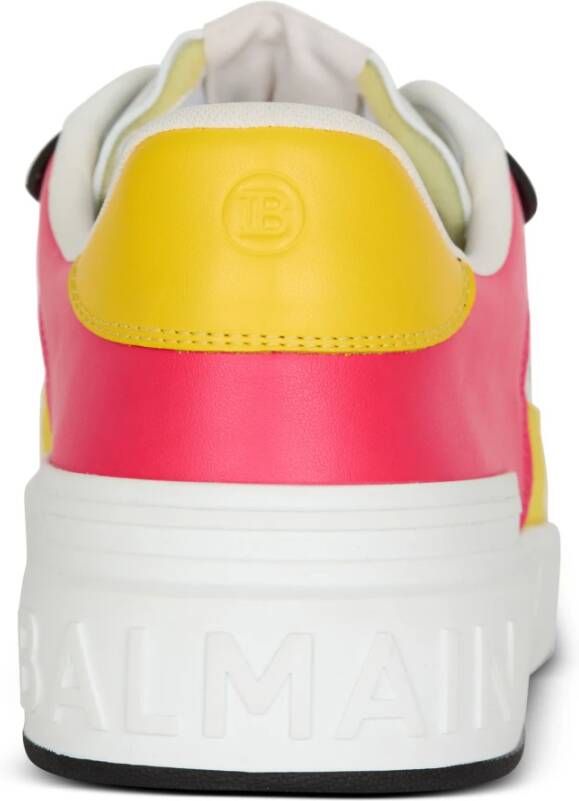 Balmain B-Court Flip trainers in kalfsleer Multicolor Heren