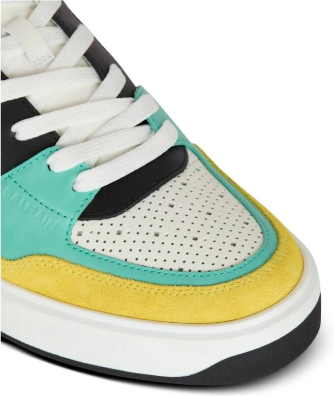 Balmain B-Court Flip trainers in kalfsleer Multicolor Heren