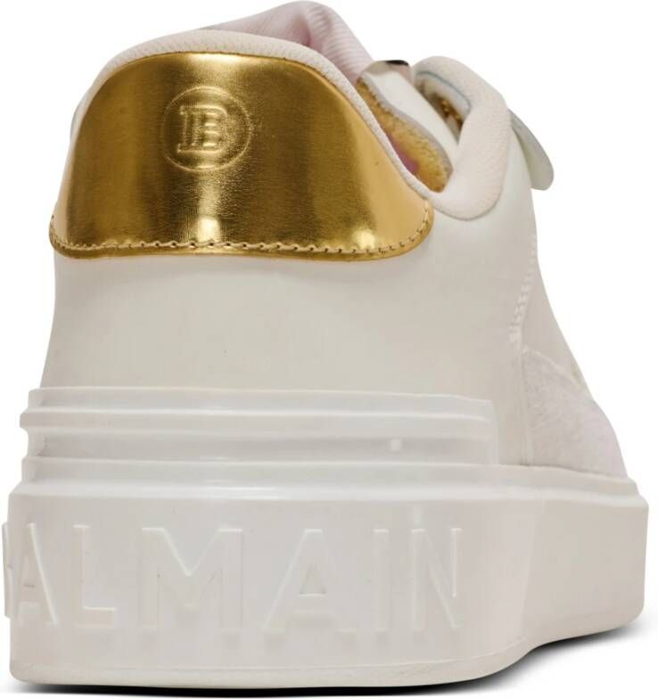 Balmain B-Court Flip trainers in kalfsleer White Dames