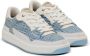 Balmain B-Court Flip trainers in monogram PB Labyrinth denim Blue Heren - Thumbnail 9