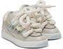 Balmain B-Court Puffy Skate sneakers van kalfsleer en suède Gray Heren - Thumbnail 9