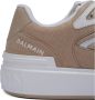 Balmain B-Court Skate trainers in fleece en kalfsleer Beige Dames - Thumbnail 9