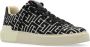 Balmain B-Court trainers met jacquard monogram Black Dames - Thumbnail 4