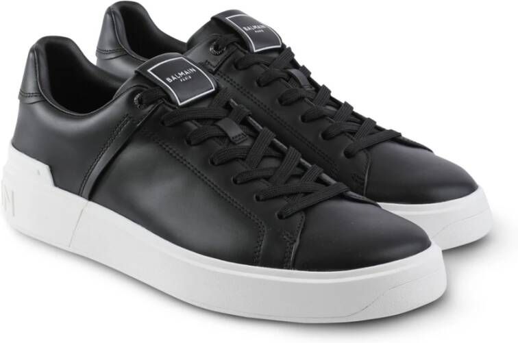 Balmain B-Court trainers in kalfsleer Black Dames