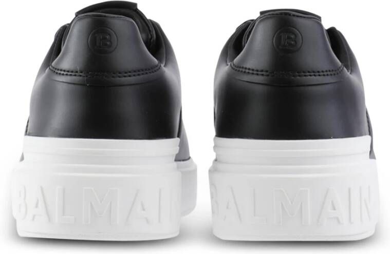 Balmain B-Court trainers in kalfsleer Black Dames