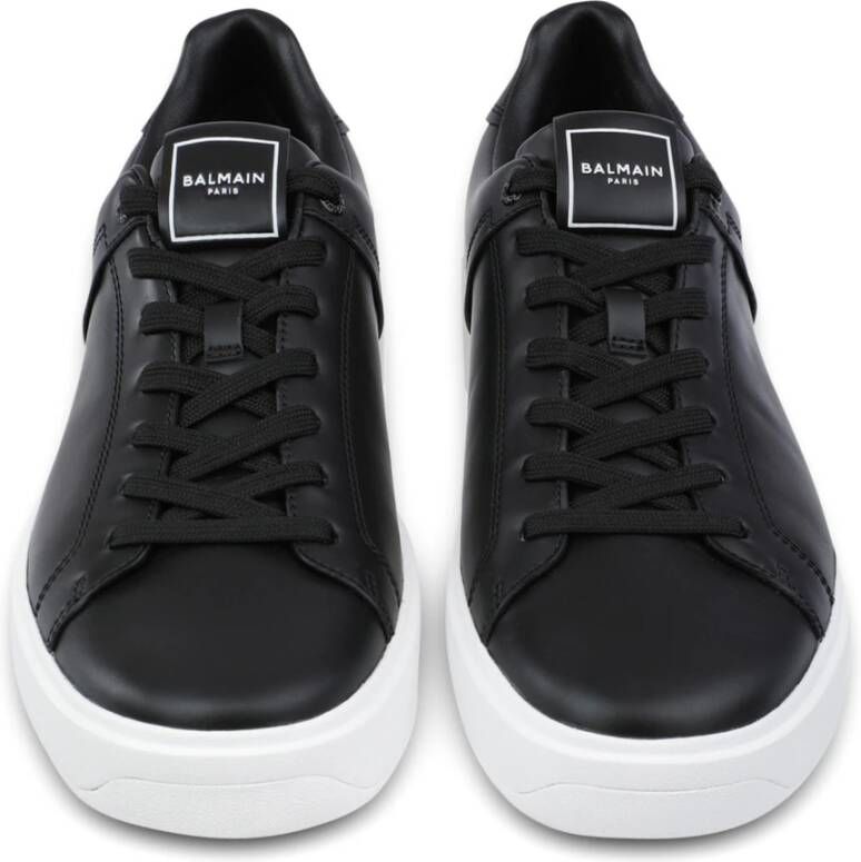 Balmain B-Court trainers in kalfsleer Black Dames