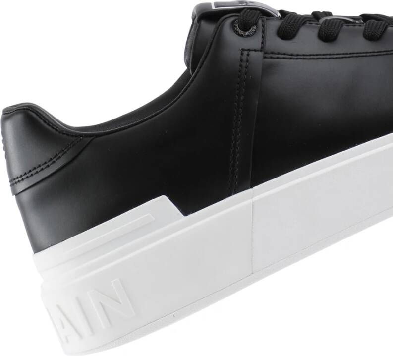 Balmain B-Court trainers in kalfsleer Black Dames