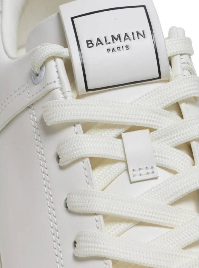 Balmain B-Court trainers in kalfsleer White Heren