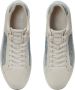 Balmain B-Court trainers in leer en denim Blue Heren - Thumbnail 6