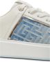 Balmain B-Court trainers in leer en denim Blue Heren - Thumbnail 11