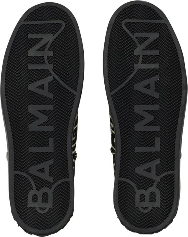 Balmain B-Court trainers met jacquard monogram Black Dames