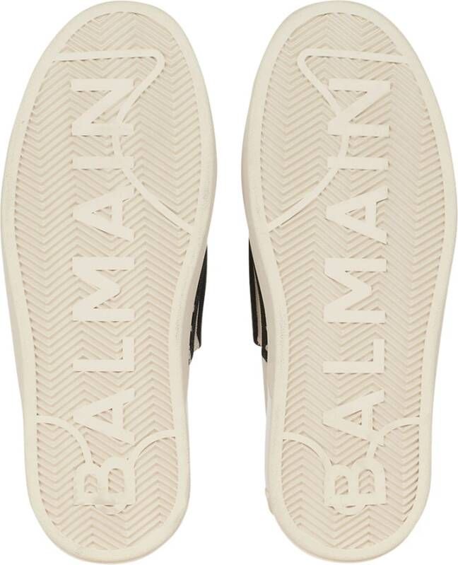 Balmain B-Court trainers met jacquard monogram Black Dames