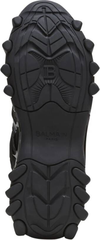 Balmain B-Court trainers met jacquard monogram Black Dames