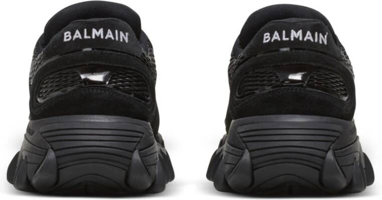 Balmain B-Court trainers met jacquard monogram Black Dames