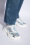 Balmain B-east Trainers In Monogrammed Pb Labyrinth Denim Blue Dames - Thumbnail 3