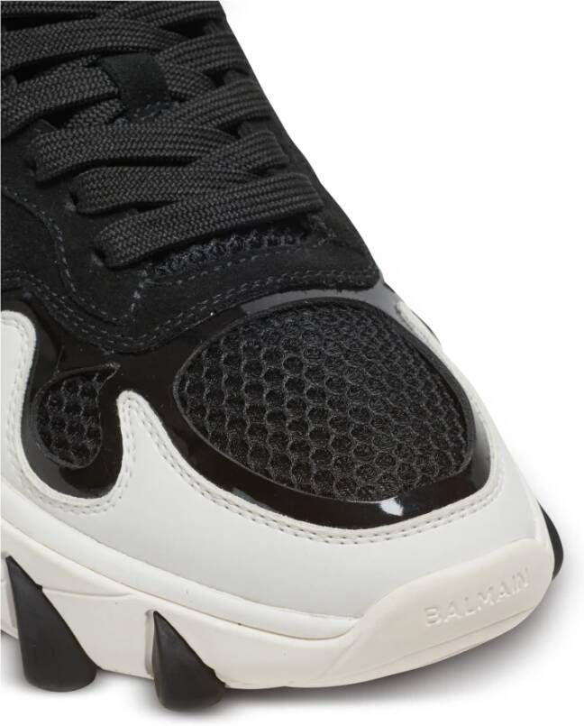 Balmain B-East trainers in leer suède en mesh Black Dames