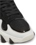 Balmain B-East trainers in leer suède en mesh Black Dames - Thumbnail 10