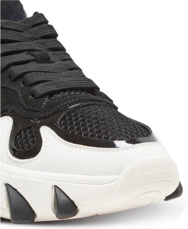 Balmain B-East trainers in leer suède en mesh Black Dames