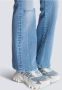 Balmain B-east Trainers In Monogrammed Pb Labyrinth Denim Blue Dames - Thumbnail 9