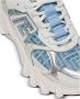 Balmain B-east Trainers In Monogrammed Pb Labyrinth Denim Blue Dames - Thumbnail 8