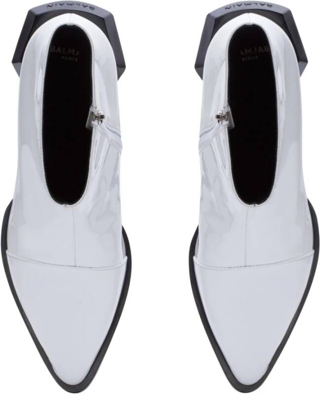 Balmain Billy lakleren enkellaarzen White Heren