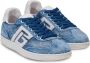 Balmain Blauwe Lace-Up Swan Sneakers Blue Heren - Thumbnail 2