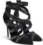 Balmain Couture suède hakken met lintmotief Black Dames - Thumbnail 3