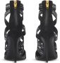 Balmain Couture suède hakken met lintmotief Black Dames - Thumbnail 4