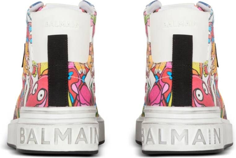 Balmain Disney x : The Lion King Baskets B-Court High Top bedrukt Kind Vroeg Multicolor Dames