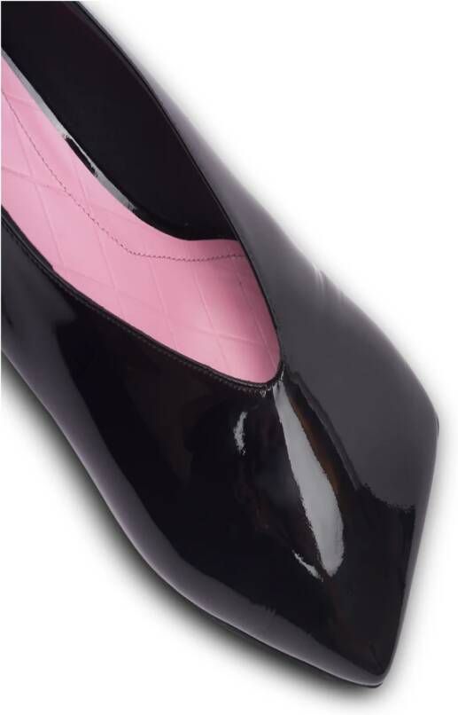 Balmain Edna Patent Leren Ballet Flats Black Dames