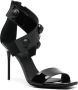 Balmain Elegante Zwarte Lakleren Hoge Hakken Black Dames - Thumbnail 2