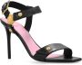 Balmain Gehakte Eva-sandalen in kalfsleer Black Dames - Thumbnail 11