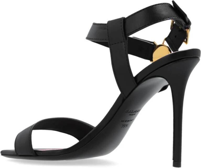 Balmain Eva hoge hakken sandalen Black Dames