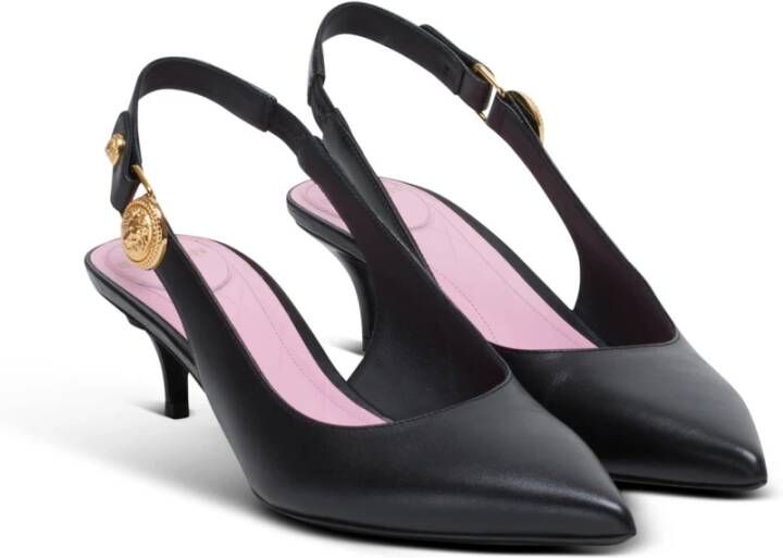 Balmain Eva kitten slingbacks in kalfsleer Black Dames