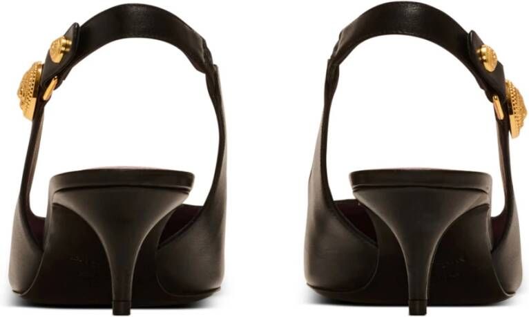 Balmain Eva kitten slingbacks in kalfsleer Black Dames