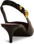 Balmain Eva kitten slingbacks in kalfsleer Black Dames - Thumbnail 14