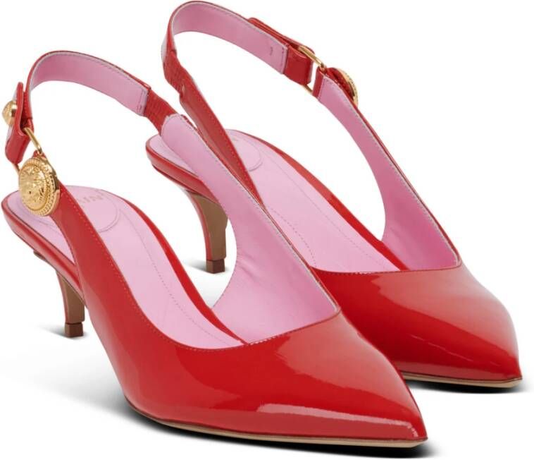 Balmain Eva kitten slingbacks in lakleer Red Dames