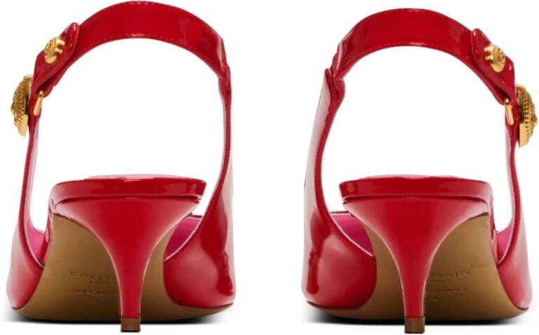 Balmain Eva kitten slingbacks in lakleer Red Dames