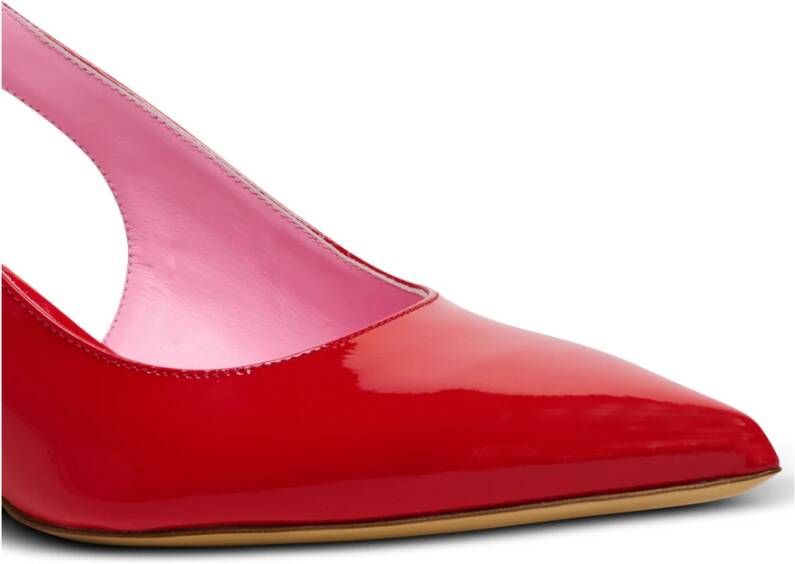 Balmain Eva kitten slingbacks in lakleer Red Dames