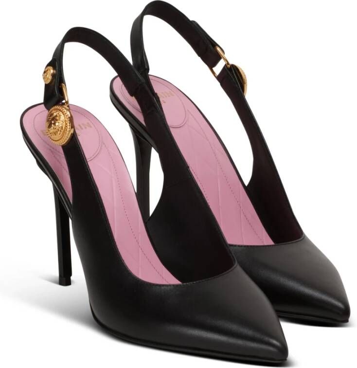 Balmain Eva slingbacks in kalfsleer Black Dames