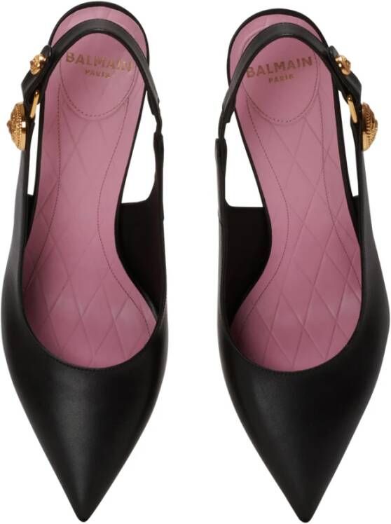 Balmain Eva slingbacks in kalfsleer Black Dames