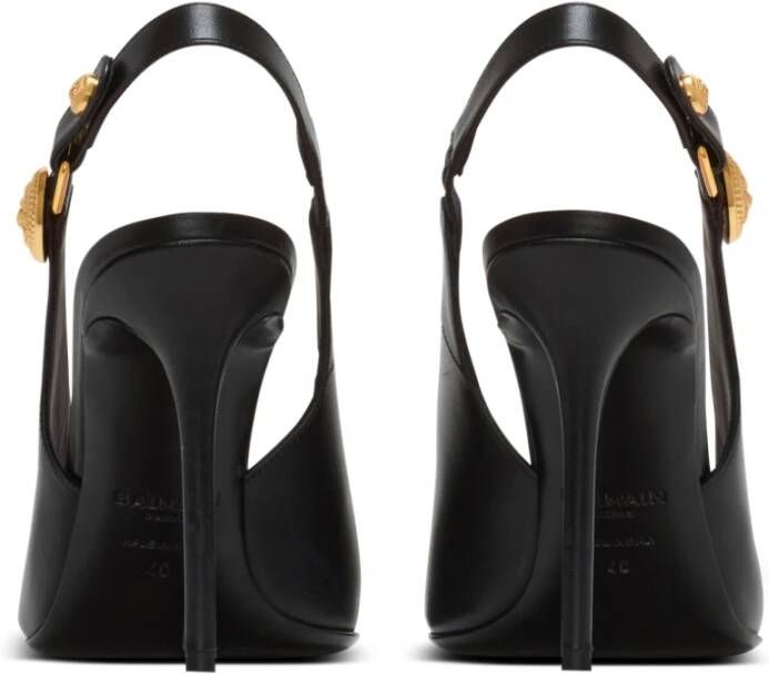 Balmain Eva slingbacks in kalfsleer Black Dames