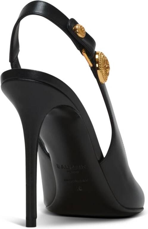 Balmain Eva slingbacks in kalfsleer Black Dames