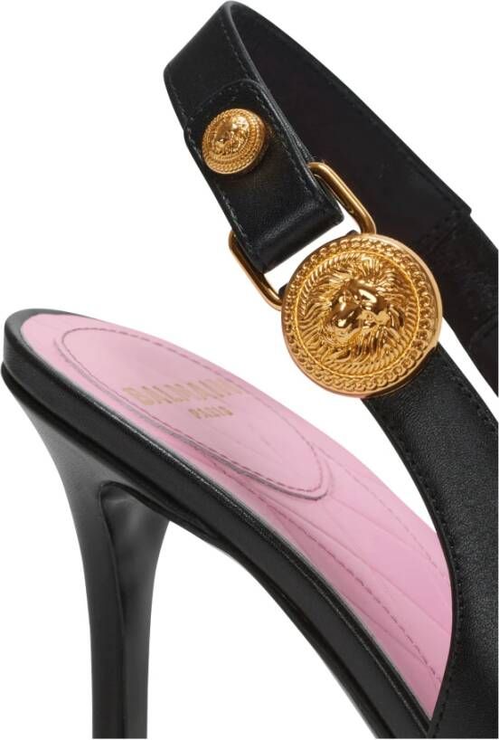 Balmain Eva slingbacks in kalfsleer Black Dames