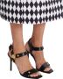 Balmain Gehakte Eva-sandalen in kalfsleer Black Dames - Thumbnail 2