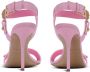 Balmain Gehakte Eva sandalen in kalfsleer Pink Dames - Thumbnail 3