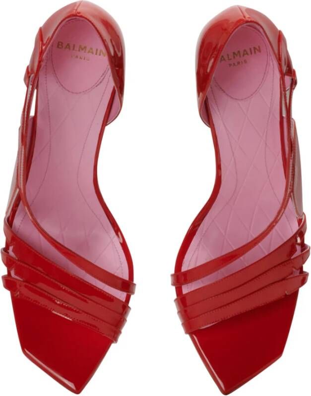 Balmain Hakken Eden sandalen in lakleer Red Dames