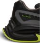 Balmain Hardloop-Rij leer en nylon trainers Black Heren - Thumbnail 10