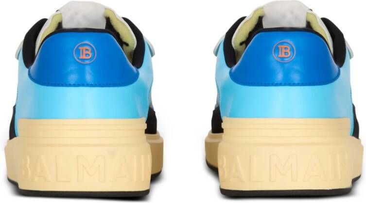 Balmain Kalfsleren B-Court Flip trainers met Prince Gyasi print Multicolor Heren