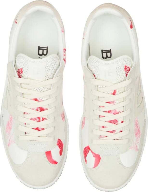 Balmain Kalfsleren Zwaan trainers White Heren